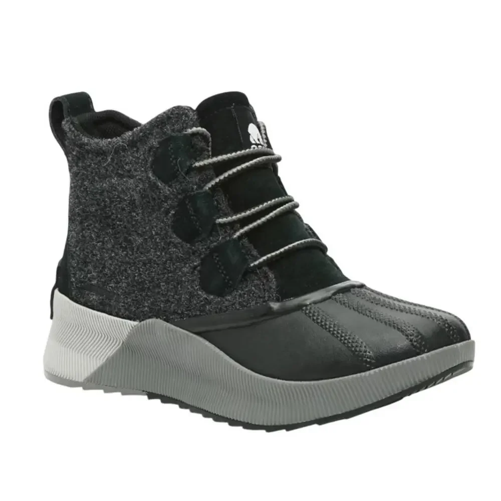 Sorel Womens Out 'N About III Duck Boot US 6.5 EU 37.5 Black Waterproof GUC